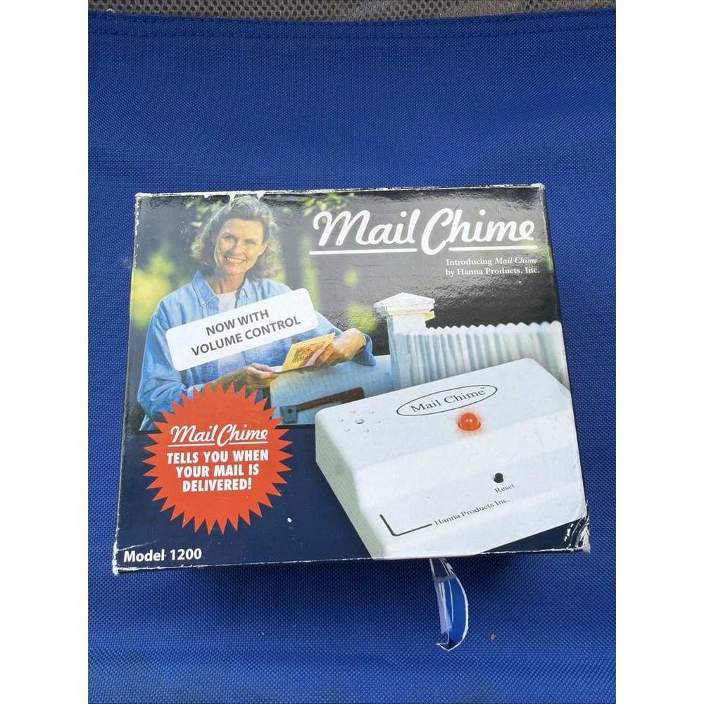 Mail Chime, Mailbox Alert, Mailbox Alarm, Wireless Mailbox Alert NIB New